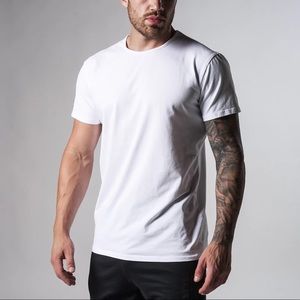 Edge mens Tee shirt. Short sleeve. Relaxed athletic fit. White. Size small. NWT.